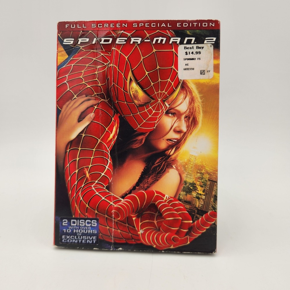 Spider-Man‎ 2 DVD Full Screen Special Edition 2-Disc Set Marvel Sam Raimi 2004